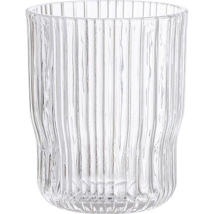 Szklanka ze żłobieniami 250 ml - transparentny