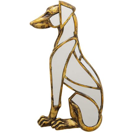 Dekoracja ścienna DOG MIRROR - złoty