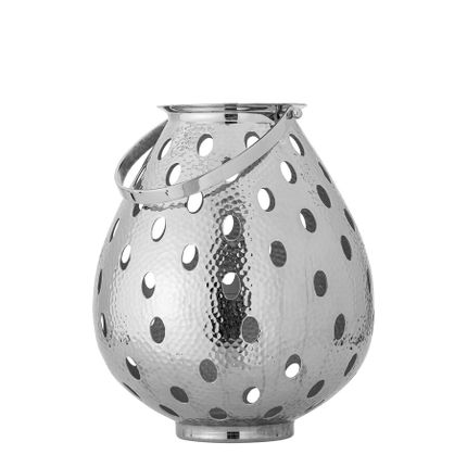 Lampion aluminiowy MAIKA - srebrny