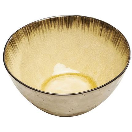 Miska Crackle Vivido ∅16x7 cm żółta