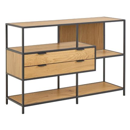Regał z szufladami SEAFORD 78 cm - dąb dziki