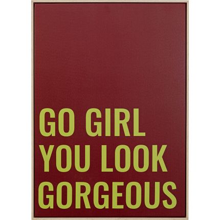 Obraz GO GIRL 50x70