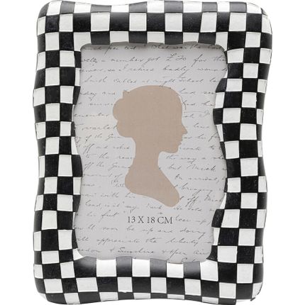Ramka na zdjęcia CHECKER 13x18 - czarno-biały