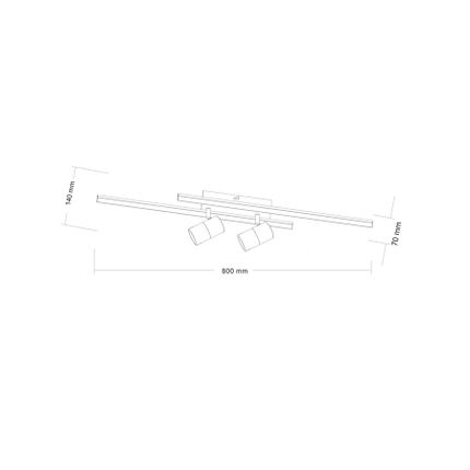 Lampa sufitowa LUMO CL231041 - złoto-czarny