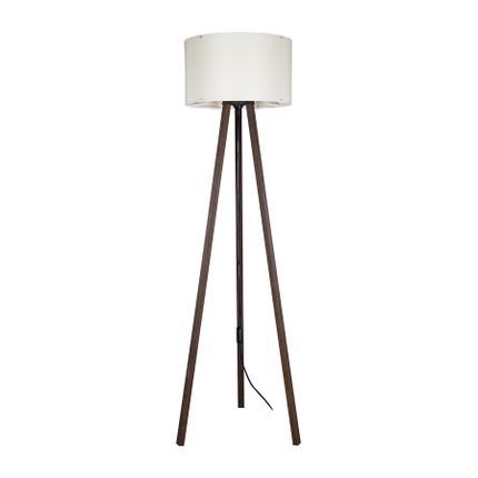 Lampa podłogowa PIKO ASZ.1608 - orzech/kremowy
