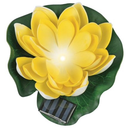 Lampka solarna KWIAT LOTOSU SW-5033-Y - żółty