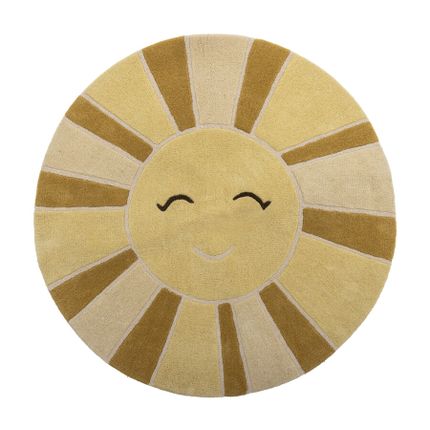 Dywan okrągły SUN 110 cm - żółty