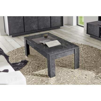 Stolik kawowy CARRARA - marmur antracyt mat