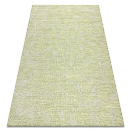 Dywan sznurkowy PATIO 3045 liście - zielony / beż