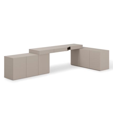 Zestaw biurko + 2 komody WOOW SET-07L - clay grey