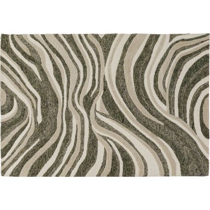 Dywan SHAPE WAVE 170x240 - zielony/beżowy