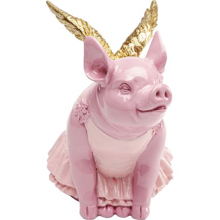 Skarbonka FLYING PIG 15 cm - różowy