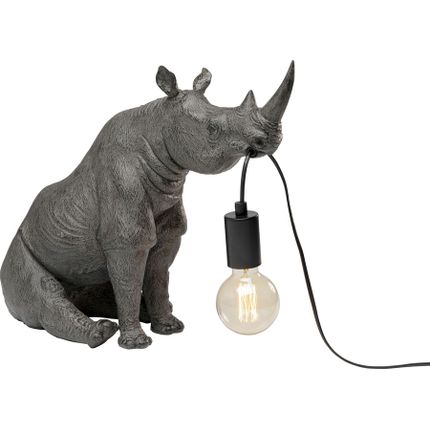 Lampa stołowa SITTING RHINO - szary