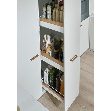 Cargo wysokie DISPENSA Liro z drewnem 900-1200/ 400/ 3/ biała PEKA