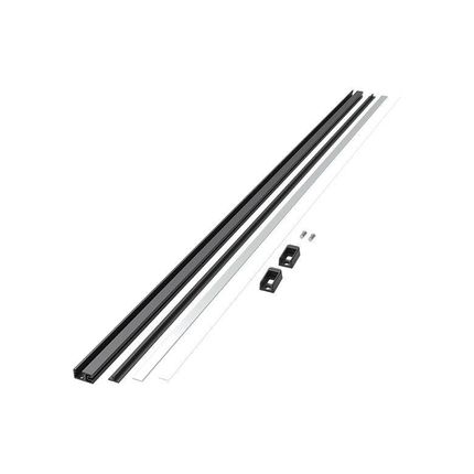 CONERO - drążek na ubrania do integracji z LED/ 920 mm/ czarny PEKA