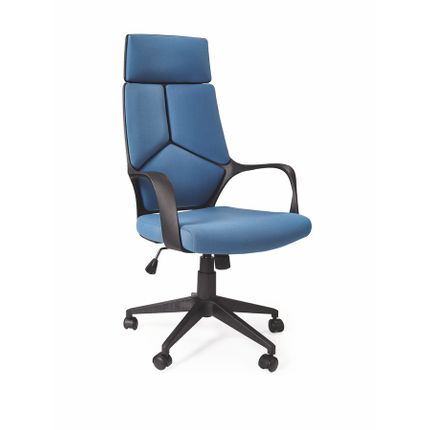 Fotel gabinetowy VOYAGER - niebiesko-czarny