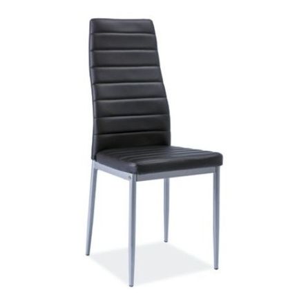 Krzesło H-261 bis - aluminium/czarny