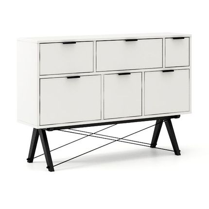 Komoda ASYMETRIC MAXI - stelaż BLACK