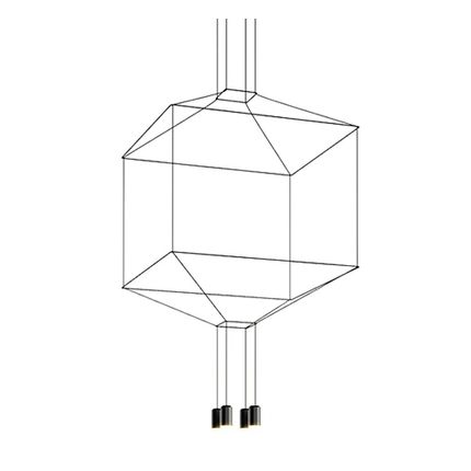 Lampa wisząca FLUSSO 4 - czarny
