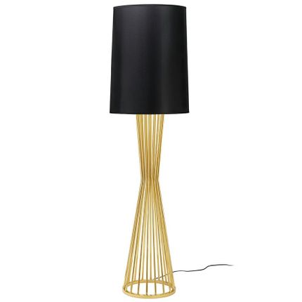 Lampa podłogowa HOLMES - złoty/czarny