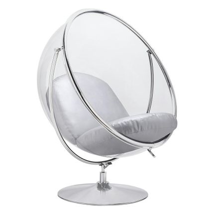 Fotel BUBBLE STAND 2 - srebrny
