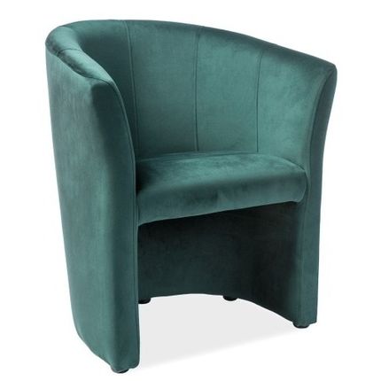 Fotel TM-1 Velvet - zielony Bluvel 78