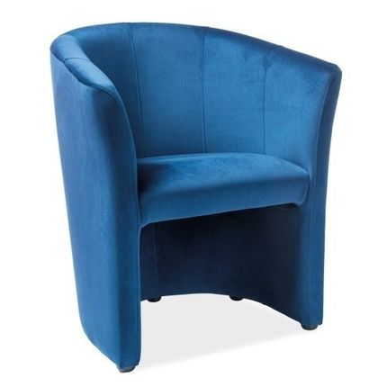 Fotel TM-1 Velvet - granatowy Bluvel 86