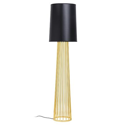Lampa podłogowa HOLMES STRAIGHT - złoty/czarny