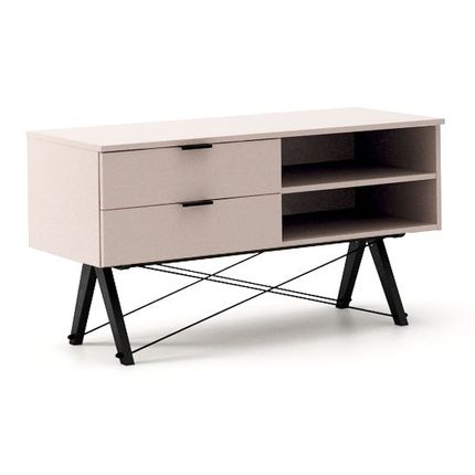 Szafka RTV z 2 szufladami SIDEBOARD - stelaż BLACK