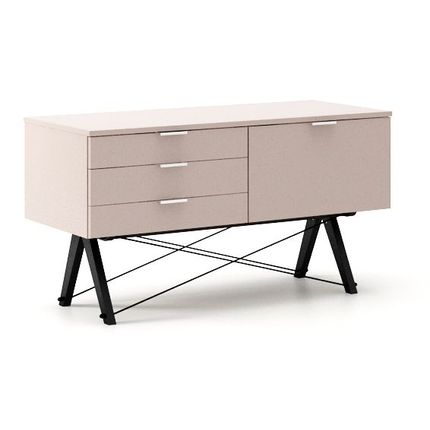 Komoda z 3 szufladami SIDEBOARD - stelaż BLACK