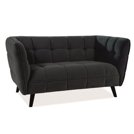 Sofa CASTELLO 2 Velvet - czarny Bluvel 19