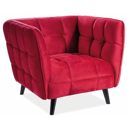 Fotel CASTELLO 1 VELVET - bordowy Bluvel 59