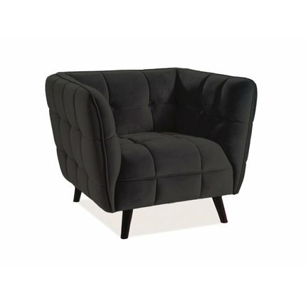 Fotel CASTELLO 1 VELVET - czarny Bluvel 19