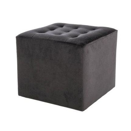 Pufa LORI Velvet - czarny Bluvel 19