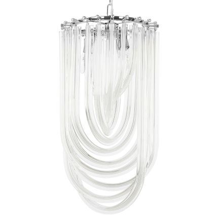 Lampa wisząca MURANO L - chrom/szkło