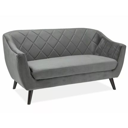 Sofa MOLLY 2 VELVET - szary Bluvel 14
