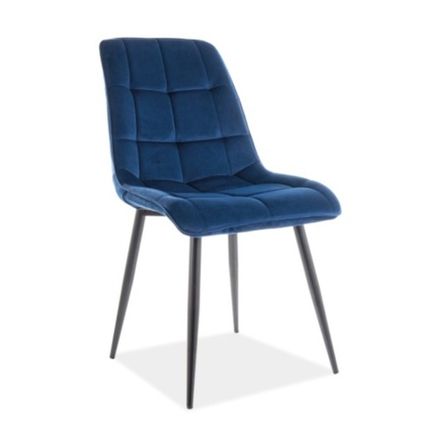 Krzesło CHIC Velvet - granatowy Bluvel 86