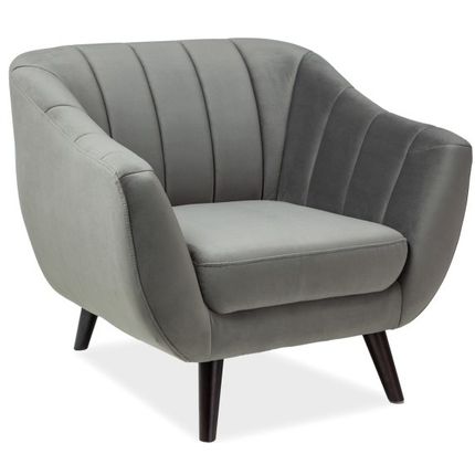 Fotel ELITE 1 velvet - szary Bluvel 14