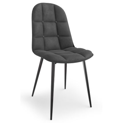 Krzesło K417 velvet - popielaty