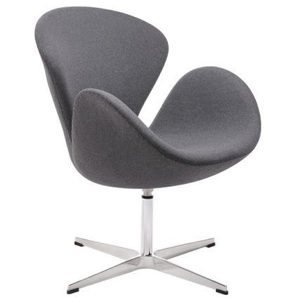 Fotel SWAN WOOL PREMIUM - szary