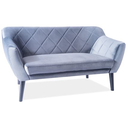 Sofa 2-osobowa KARO 2 Velvet - wenge/szary Bluvel 14