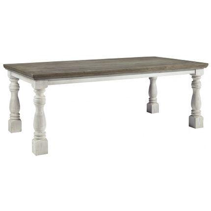 Stół HAVALANCE D814-25 213x107 - szary/biały