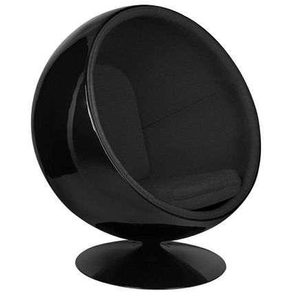 Fotel BALL BLACK - czarny