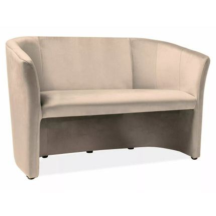 Sofa TM-2 velvet beżowy bluvel 28 / wenge