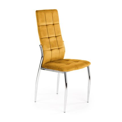 Krzesło K416 velvet - musztardowy