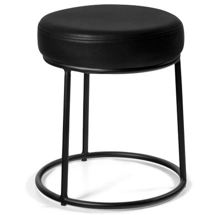 Taboret tapicerowany CORTO - czarny