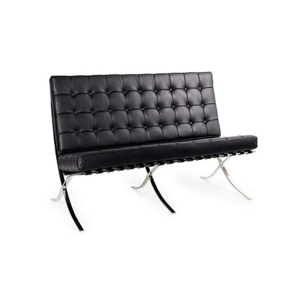 Sofa 2-osobowa BARCELON PRESTIGE PLUS - czarny