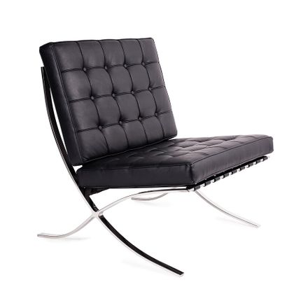 Fotel skórzany BARCELON PRESTIGE PLUS - czarny