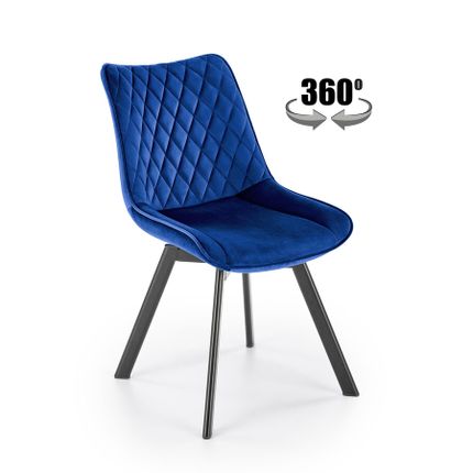 Krzesło obrotowe K520 - granatowy Bluvel 86