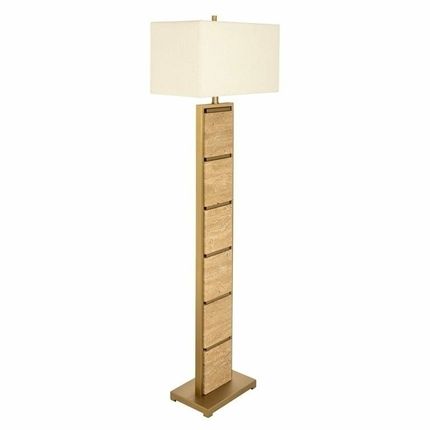 Lampa podłogowa MEYRA - brązowy/złoty